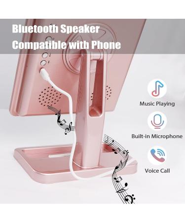 Hansong Vanity Makeup Mirror with Lights Bluetooth 20 LEDs Touch Screen Speaker Rose Gold - Buy Online on SooperMarket.com
