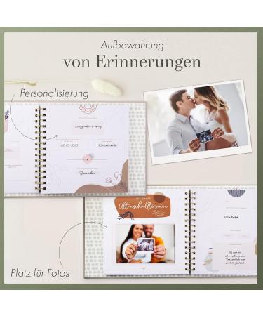 Pregnancy Diary & Photo Album - Perfect Gifts for Expecting Moms | Self-Shaping Journey in Linen - Buy Online on SooperMarket.com