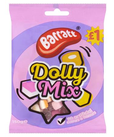 Barratts Sweets 12 Bags (Barrats Dolly Mixture 12 x150g)