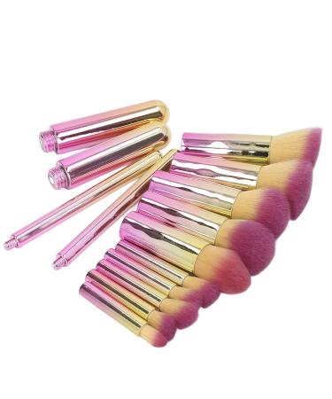 Zetiling 10PCS Makeup Brush Set - Portable Eyebrow Eyeshadow Powder & Concealer Brushes for Flawless Makeup Application - Buy Online on SooperMarket.com