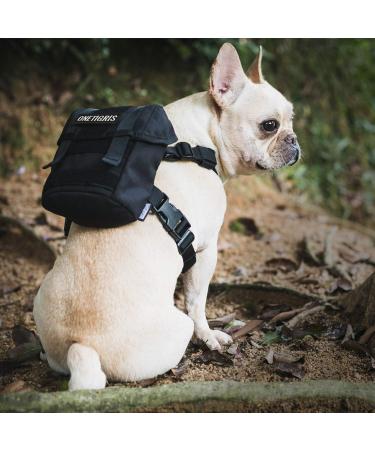 OneTigris Eureka Dog Backpack for Small Dogs - Lightweight Black XS with Poop Bag Dispenser | Ideal for Daily Hiking - International Shipping Available - Buy Online on SooperMarket.com