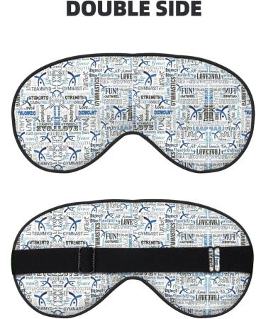 Shop Gymnastics Blue Soft Sleep Eye Mask - Breathable Eye Patch for Women | Perfect Travel & Relaxation Accessory - Buy Online on SooperMarket.com