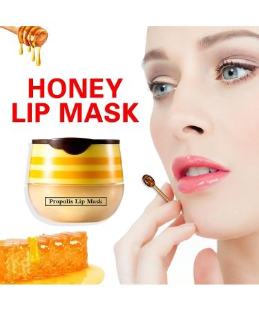 Honey Lip Mask: Bee Balm Lip Balm for Dry Lips - Lip Moisturizing & Exfoliating Treatment - 1PCS - Buy Online on SooperMarket.com