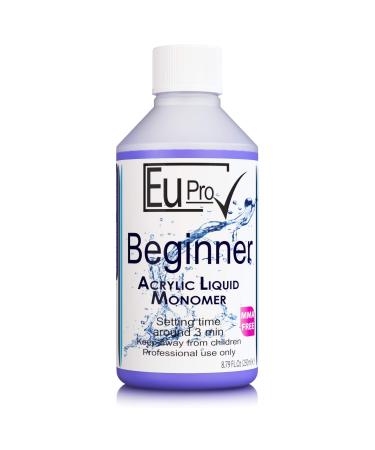 Beginner Slow Setting Acrylic Liquid Monomer salon Sculpting Nails need powder to work (250ml)