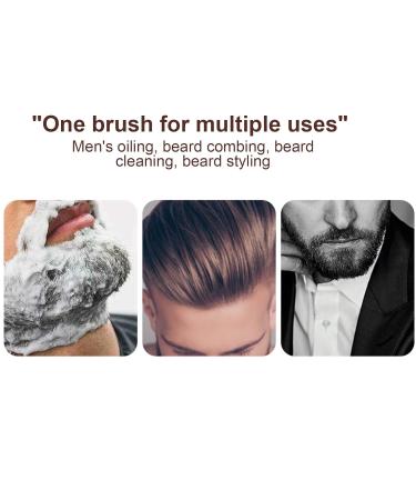 Aznever Natural Wild Boar Beard Brush for Men | Multi-Purpose Hair & Beard Care - Smooth Back Brush for Oils & Balms - Buy Online on SooperMarket.com