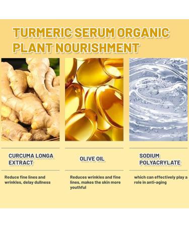 Turmeric Dark Spot Correcting Serum Niacinamide Serum Hydrating Serum Anti Aging Brightening Face Serum For Pure Skin Glow Face Serum Reduce Wrinkles Acne For Face Moisturizes Face Skincare - Buy Online on SooperMarket.com
