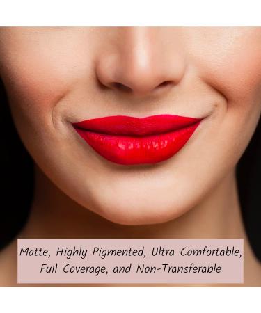 Mynena Orange Red Matte Liquid Lipstick - Long Lasting, Waterproof, Gluten-Free | Glory - Buy Online on SooperMarket.com
