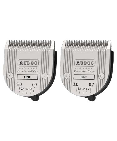 Animal 5-in-1 Adjustable Fine Blade Cut Length 0.7-3mm Compatible with Wahl/Moser Arco Bravura Chromado Creativa Figura and Motion (2 Pack)