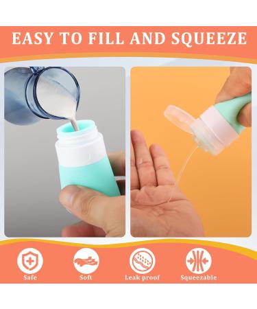 Buy Wllhyf 2-Piece Silicone Travel Bottles (37ml) - Refillable & Perfect for International Travel - Buy Online on SooperMarket.com