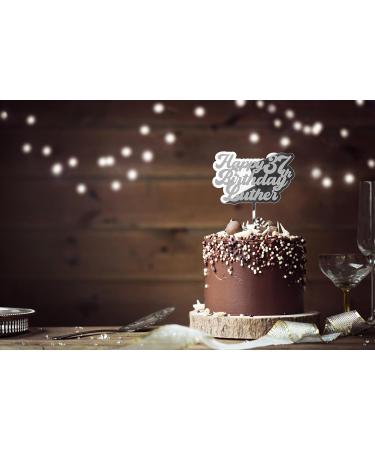 Cakeshop Cake Decoration Pack | Happy Birthday Premium 3mm Mirror Acrylic Plastic Cake Topper Sign & 25g Party Pack of Cake Sugar Sprinkles | Custom Name & Age Cake Decorations (Silver) Prime Mirror Acrylic: Silver - Buy Online on SooperMarket.com