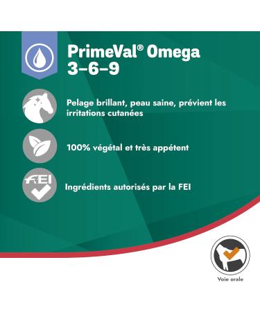Buy Unknown Primeval Omega 3-6-9 for Horses - Essential Fatty Acids for Skin Fur Injury Repair and Joint Care - 1 Liter - International Shipping Available - Buy Online on SooperMarket.com