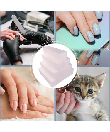10 Pcs Nail Buffer Block Set for Acrylic & Natural Nails - 4 Sided Sanding Buffers for Gel Nails - Professional Manicure Polisher & Fingernail Shine Buffing Filer - Medium Grit (White) - Buy Online on SooperMarket.com