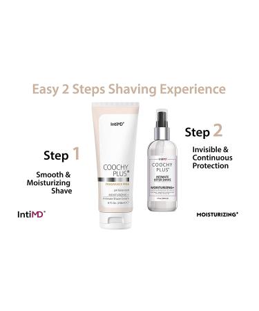 Coochy Plus Intimate Shaving Complete Kit - Fragrance Free | After Shave Protection Mist | Prevents Razor Burns & Ingrown Hairs - Buy Online on SooperMarket.com