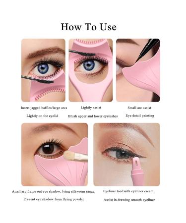 Buy Reusable Eyeliner Stencils & Mascara Shield Applicators | Mermaid Makeup Card & Eyelash Comb | International Shipping Available - Buy Online on SooperMarket.com