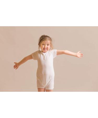 Kaycey Special Needs Clothing: Short Sleeve Bodysuit for Kids 13-14 Years, White - Buy Online on SooperMarket.com