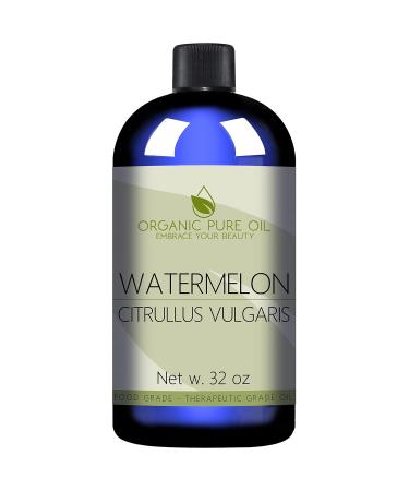 Watermelon Seed Oil - 32 oz | 100% Pure Unrefined Natural Vegan Carrier Oil for Skin, Hair & Nails | Moisturizer for Face & Body | Organically Sourced | Non GMO | Packaging May Vary - Buy Online on SooperMarket.com