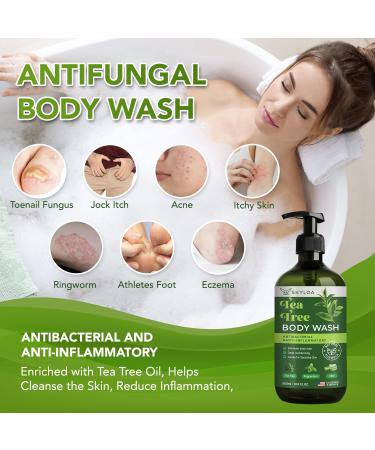 Antifungal Body Wash | Tea Tree Oil Soap for Jock Itch Acne Ringworm & More - 500ml | Natural & Effective - Buy Online on SooperMarket.com
