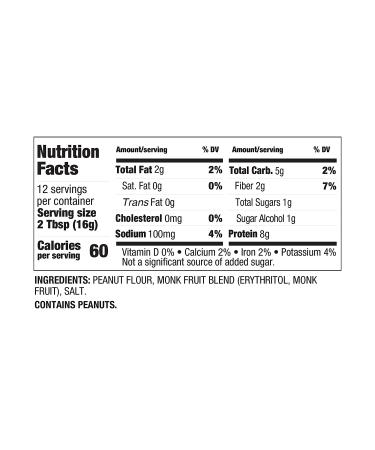 PBfit Sugar-Free Peanut Butter Powder - Real Roasted Pressed Peanuts, No Added Sugar - 7 Ounce - Buy Online on SooperMarket.com