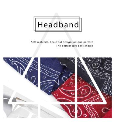 CAKURE Boho Wide Headbands Set-1 - Pack of 3 | African Turban Head Wraps for Women & Girls - Buy Online on SooperMarket.com