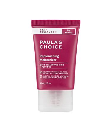 Paula's Choice SKIN RECOVERY Replenishing Facial Moisturizer Cream with Hyaluronic Acid  Soothes Redness & Sensitive Skin Prone to Rosacea & Eczema  Paraben-Free & Fragrance-Free  2 Fl Oz