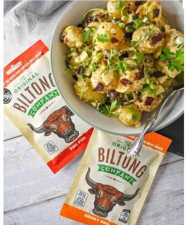 Biltong Taste Box: Original, Smoky BBQ, Piri Piri & Garlic - High Protein, Low Fat Savoury Snack (12 x 30g) - Gluten & Nitrate Free - Buy Online on SooperMarket.com