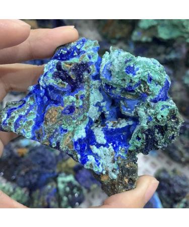 1pc Natural Azurite Raw Blue Malachite Rough Stones Display Stones GiftsDecor Minerals Can be Used for (Size : 10-50grams) HOMEZHOU (Size : 10-50grams)