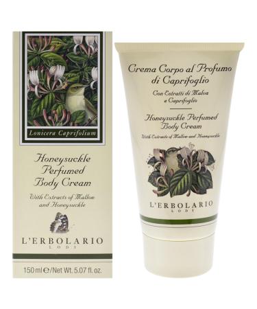 LErbolario Perfumed Body Cream Honeysuckle 5.7 oz - Body Lotion - With Extracts of Jojoba Oil - Floral Citrus Scent - Moisturizing - Cruelty-Free