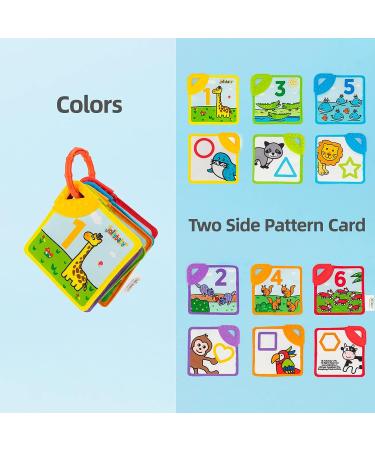 Jollybaby Baby Sensory Teether Toys - BPA-Free Teething Crinkle Soft Cloth Book for Newborns 0-12 Months - Buy Online on SooperMarket.com