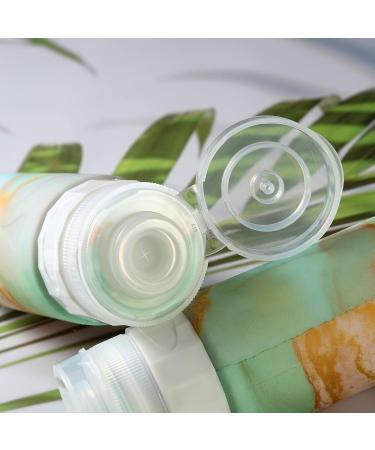 Gemice TSA-Approved Travel Bottles for Toiletries - 85ml BPA-Free Leak-Proof Refillable Containers for Shampoo & Lotion - 4 Pack Mint - Buy Online on SooperMarket.com