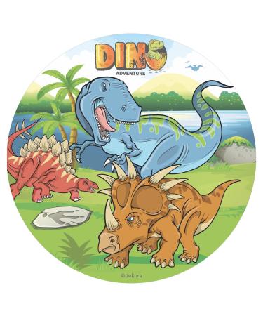 Dekora - 145093 Dinosaur Edible Wafer Paper Cake Topper| Rice Paper | - 20cm