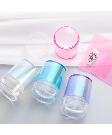 Sanwood Nail Art Stamp Set - Soft Texture & Good Elasticity - Trendy DIY Manicure Tools for Women - Pink - Buy Online on SooperMarket.com