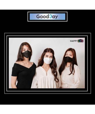 Premium 3D KF94 Face Masks - Pack of 20 (10 Black 10 White) - Made in Korea Disposable Protective Dust Masks - Buy Online on SooperMarket.com