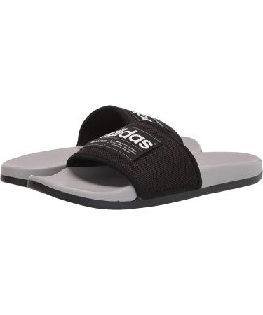 adidas Adilette Slide Sandal - Unisex (Black/White/Grey) - Size 10 Women/9 Men - Buy Online on SooperMarket.com