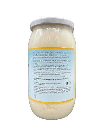 Valcom 100% Pure Coconut Oil - Refined Coconut Fat for Frying & Roasting | 1L (Pack of 2) - International Shipping - Buy Online on SooperMarket.com
