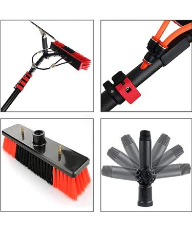Water Fed Pole Kit Water Fed Telescopic Brush Squeegee Water/Hose Fed Pole Window Cleaning Brush Equipment Cleaning 35cm Brush Head 4M/13FT - Buy Online on SooperMarket.com