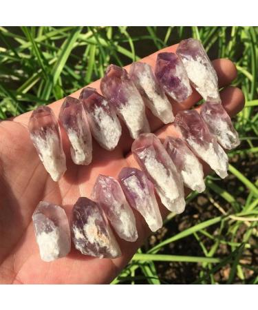 Home Decoration Stone 1/4 lb Lot Brazilian Rough Amethyst Points Raw Crystals Balance Gemstone Decoration