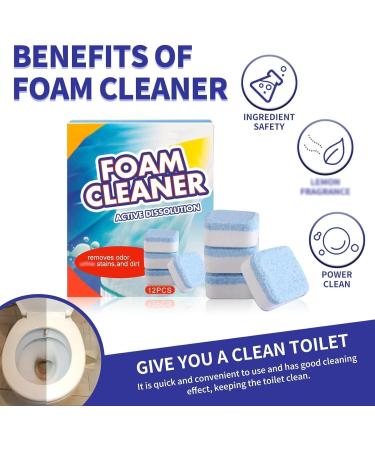 Automatic Powerful Foam Cleaner 2023 Upgrade Foam Cleaner for Toilet Cleaner Foaming for Toilet Foam Cleaner Active Dissolution Toilet Bathroom Cleaners Natural Toilet Cleaner Easy to Use (2Box) - Buy Online on SooperMarket.com