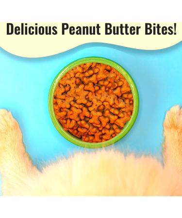 Peanut Butter Dog Treat Biscuits | Delicious Peanut Butter Bite Treats For Dogs & Puppies | Wheat Free & Packed With Vitamins & Minerals | Helps Keep Teeth Clean | Great For Reward Training Peanut Butter - Buy Online on SooperMarket.com