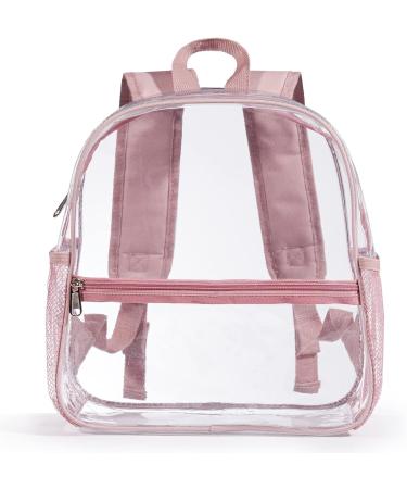Mini Clear Stadium Approved Backpack 12x12x6 - Rose Gold for Women & Girls - Buy Online on SooperMarket.com