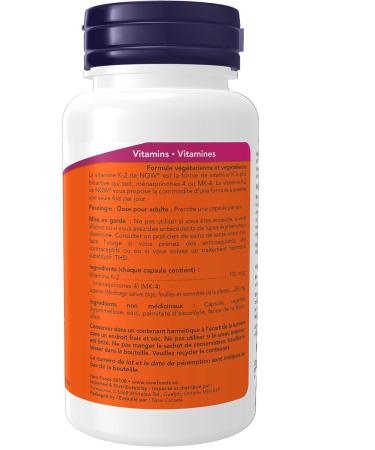 Now Vit K-2 100mcg 100vcap - Buy Online on SooperMarket.com