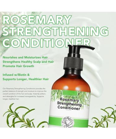 Rosemary Conditioner for Hair Growth | Strengthening Mint Formula with Biotin & Coconut for Healthy Thinning Hair - Buy Online on SooperMarket.com