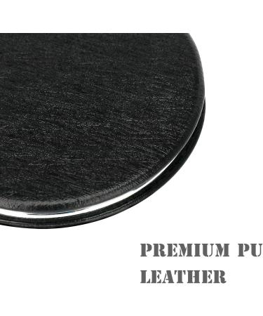 Compact Vanity Makeup Mirror | Elegant Black Travel Cosmetic Mirror for Men, Women, and Girls | Portable Handheld Magnifying Mirror for Pocket, Purse, Wallet - Buy Online on SooperMarket.com