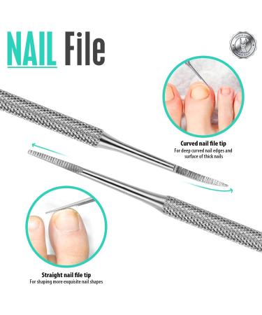 FANDAMEI 4 PCS Nail Care Kit - Stainless Steel Cuticle Nippers and Toenail Tools Set for Professional Manicure and Pedicure - Buy Online on SooperMarket.com