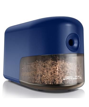 JARLINK Electric Heavy Duty Pencil Sharpeners for 6-8mm No.2/Colored Pencils  Wall Industrial Pencil Sharpener with Stronger Helical Blade in Classroom/Office/Home (Blue)