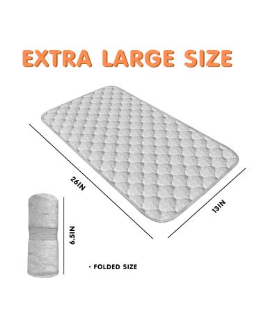 Waterproof Changing Pad Liners 26 x 13 - Hypoallergenic & Reusable - 3 Pack Portable Baby Diaper Change Mat - Gray - Buy Online on SooperMarket.com