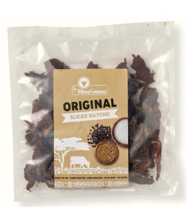 BILTong slices 500g - naturally piquant beef biltong - high protein content & keto diet proven - meager biltong pieces seasoned dried meat like beef jerky by The Biltong Company