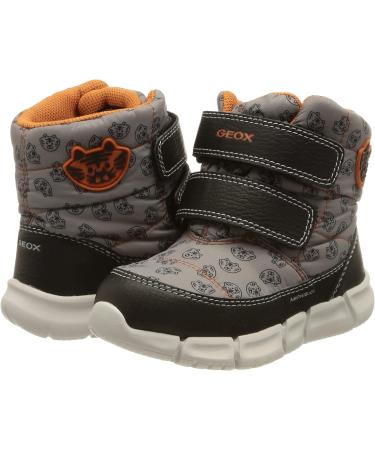 Geox Baby Flexyper Boy Hi-Top Sneakers 5 UK Child - Grey/Orange - Buy Online on SooperMarket.com