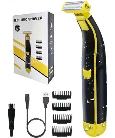 Buy Waterproof Electric Shaver for Men - Wet & Dry Facial & Body Trimmer USB Rechargeable Perfect Travel Grooming Tool - Buy Online on SooperMarket.com