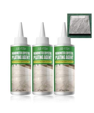 3PC Marble Nano Crystal-Plating Agent, Coating of Stone Nanocrystals, Stone Crystal Plating Agent for the Surface of Stone, Marble, Quartz Stone, Ceramic Tiles