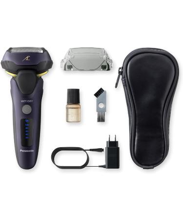 Panasonic ES-LV67 5-Blade Wet & Dry Electric Shaver for Men - Rechargeable & Responsive Beard Sensor - Multi-Flex 16D Head - UK 2-Pin Bathroom Plug - Navy & Black - Buy Online on SooperMarket.com